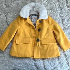 Yellow pea coat never worn